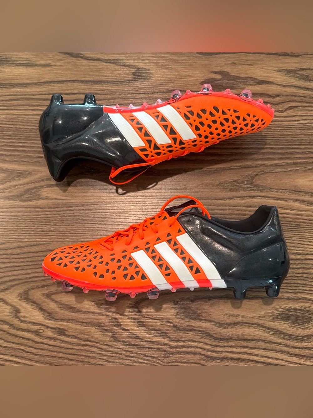 Size 12 Adidas Ace 15.1 FG AG Solar Orange Soccer Cleats S83209 - NEW